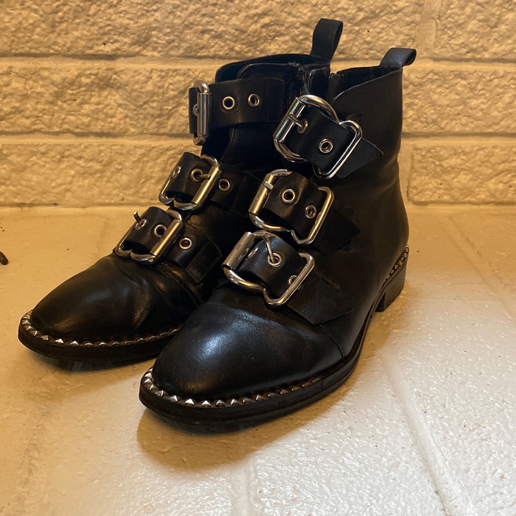 Top Shop Buckle Boots Size 38
